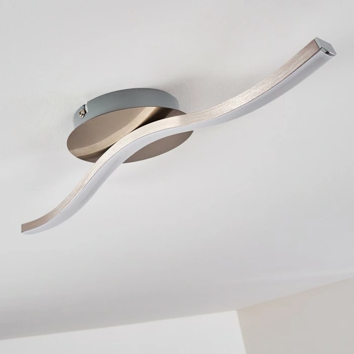 Hofstein Nendaz Deckenleuchte LED Nickel-Matt, 1-flammig 14 Hofstein Nendaz Deckenleuchte LED Nickel-Matt, 1-flammig – Bild 14