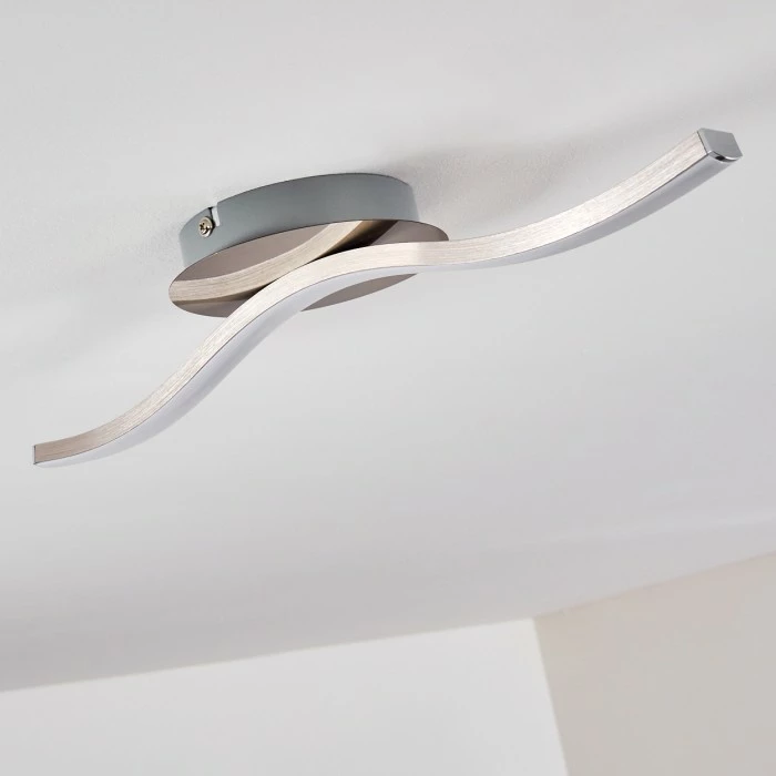 Hofstein Nendaz Deckenleuchte LED Nickel-Matt, 1-flammig 16 Hofstein Nendaz Deckenleuchte LED Nickel-Matt, 1-flammig – Bild 16