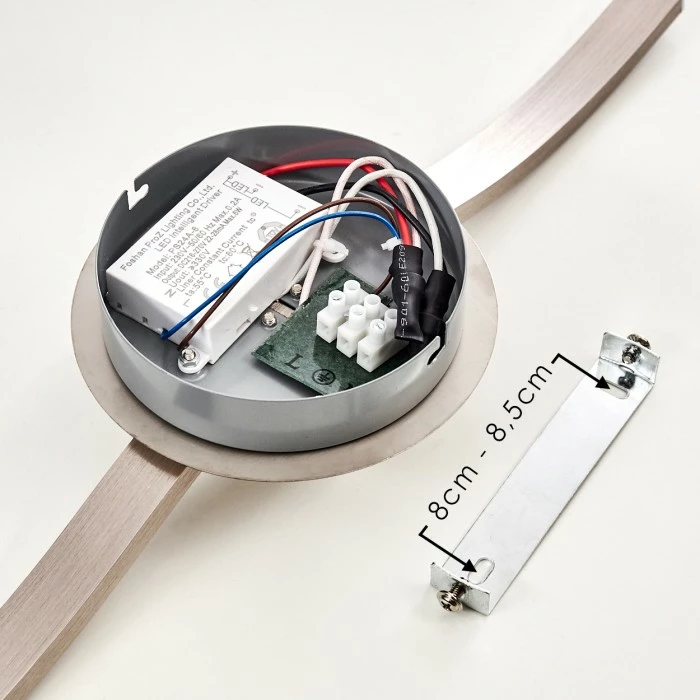 Hofstein Nendaz Deckenleuchte LED Nickel-Matt, 1-flammig 17 Hofstein Nendaz Deckenleuchte LED Nickel-Matt, 1-flammig – Bild 17