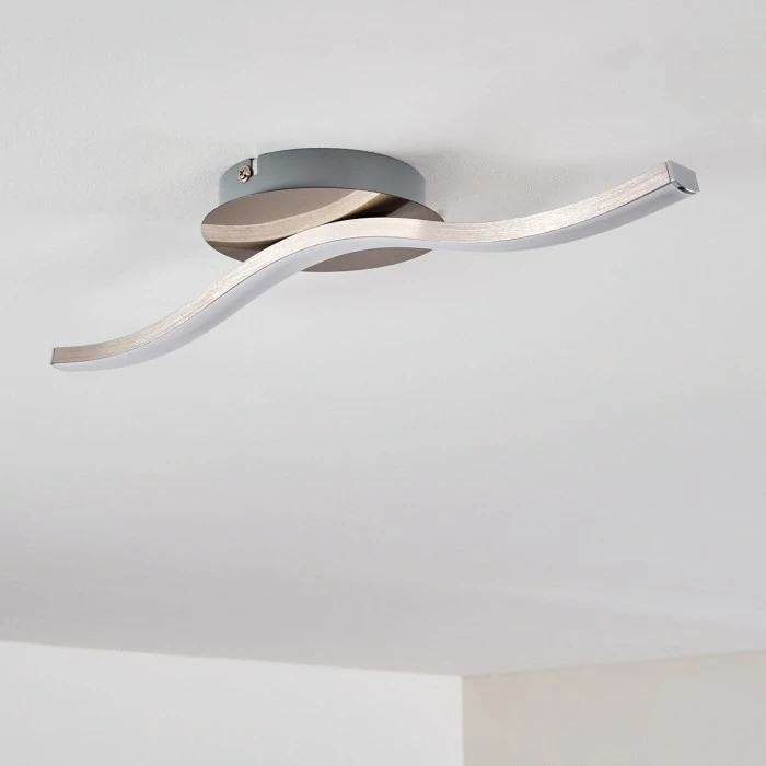 Hofstein Nendaz Deckenleuchte LED Nickel-Matt, 1-flammig 5 Hofstein Nendaz Deckenleuchte LED Nickel-Matt, 1-flammig – Bild 5