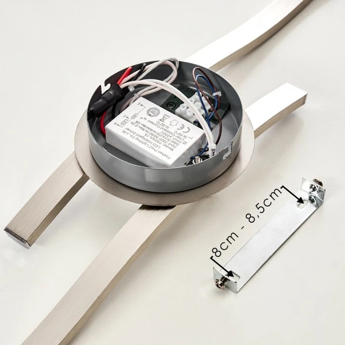 Hofstein Nendaz Deckenleuchte LED Nickel-Matt, 2-flammig 16 Hofstein Nendaz Deckenleuchte LED Nickel-Matt, 2-flammig – Bild 16