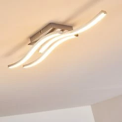 Hofstein Nendaz Deckenleuchte LED Nickel-Matt, 3-flammig -LED Leuchten Verkäufe nendaz deckenleuchte h3299425 do1 7