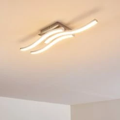 Hofstein Nendaz Deckenleuchte LED Nickel-Matt, 3-flammig -LED Leuchten Verkäufe nendaz deckenleuchte h3299425 do1 9