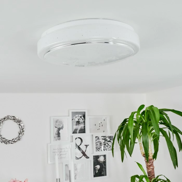 Hofstein Nepes Deckenleuchte LED Weiß, 1-flammig 2 Hofstein Nepes Deckenleuchte LED Weiß, 1-flammig – Bild 2