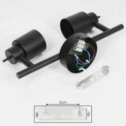 Hofstein Nestavel Deckenleuchte LED Schwarz, 2-flammig -LED Leuchten Verkäufe nestavel deckenleuchte h3653111 4