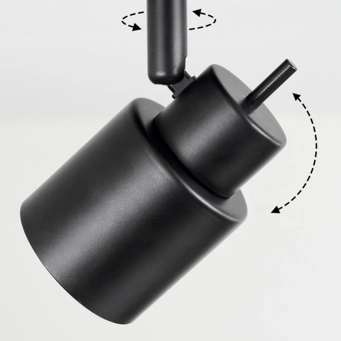 Hofstein Nestavel Deckenleuchte LED Schwarz, 3-flammig 3 Hofstein Nestavel Deckenleuchte LED Schwarz, 3-flammig – Bild 3