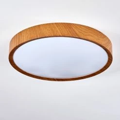 Hofstein Nexo Deckenleuchte LED Weiß, Holz dunkel, 1-flammig -LED Leuchten Verkäufe nexo deckenleuchte h3390795 7