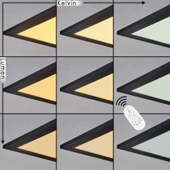 Hofstein Nexo LED Panel Schwarz, 1-flammig, Fernbedienung -LED Leuchten Verkäufe nexo led panel h3383728 2