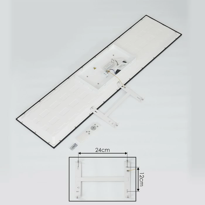 Hofstein Nexo LED Panel Schwarz, 1-flammig, Fernbedienung 11 Hofstein Nexo LED Panel Schwarz, 1-flammig, Fernbedienung – Bild 11