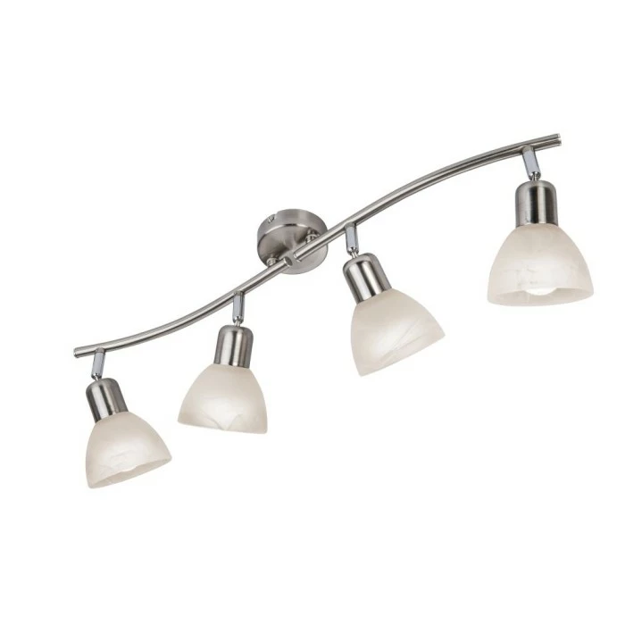 Nino Leuchten DAYTONA Deckenleuchte LED Nickel-Matt, 4-flammig 1 Nino Leuchten DAYTONA Deckenleuchte LED Nickel-Matt, 4-flammig