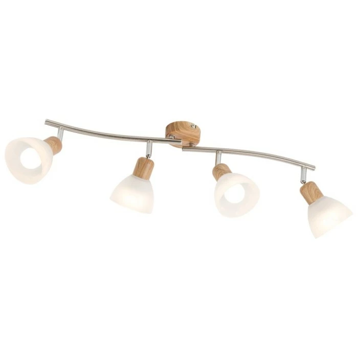 Nino Leuchten DAYTONA Spotleuchte LED Holz hell, 4-flammig 1 Nino Leuchten DAYTONA Spotleuchte LED Holz hell, 4-flammig