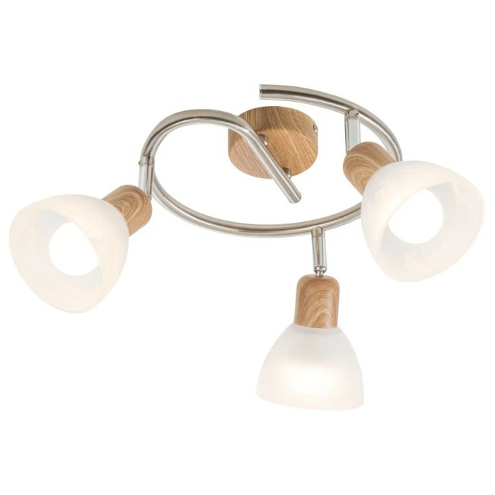 Nino Leuchten DAYTONA Spotleuchte LED Holz hell, 3-flammig 1 Nino Leuchten DAYTONA Spotleuchte LED Holz hell, 3-flammig