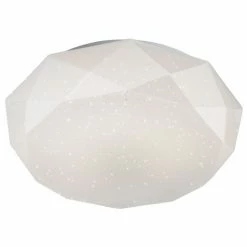 Nino Leuchten DIAMOND Deckenleuchte LED Wei&szlig;, 1-flammig