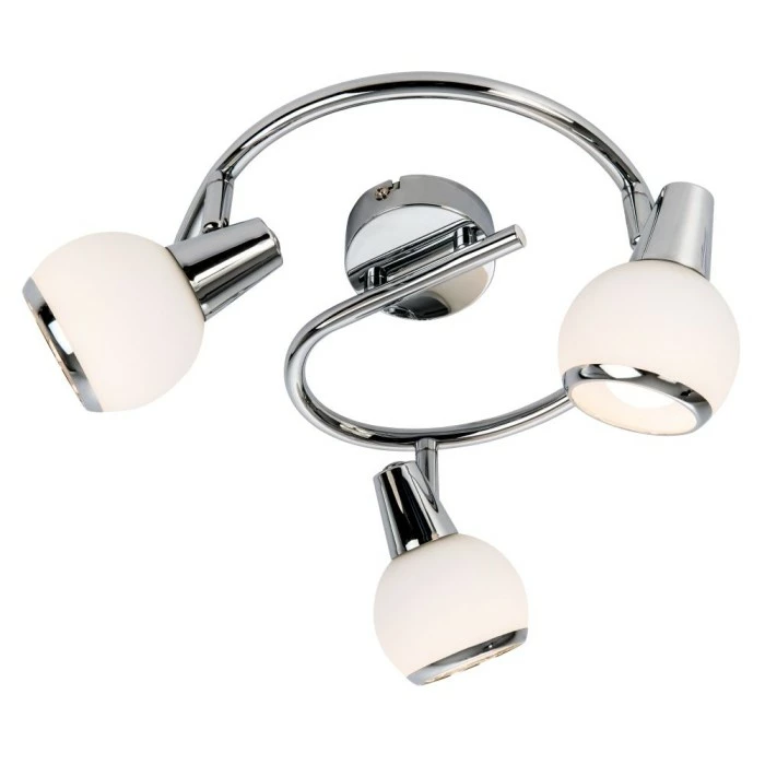 Nino Leuchten LORIS Deckenleuchte LED Chrom, 3-flammig 1 Nino Leuchten LORIS Deckenleuchte LED Chrom, 3-flammig