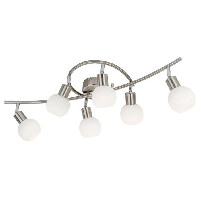 Nino Leuchten LOXY Deckenleuchte LED Nickel-Matt, 6-flammig 1 Nino Leuchten LOXY Deckenleuchte LED Nickel-Matt, 6-flammig