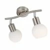 Nino Leuchten LOXY Deckenleuchte LED Nickel-Matt, 2-flammig