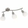 Nino Leuchten LOXY Deckenleuchte LED Nickel-Matt, 3-flammig