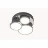 Nino Leuchten NEO Deckenleuchte LED Nickel-Matt, 3-flammig