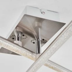 Hofstein Noppa Deckenleuchte LED Nickel-Matt, Chrom, 2-flammig, Fernbedienung, Farbwechsler -LED Leuchten Verkäufe noppa deckenleuchte h3580158 5