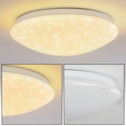 Hofstein Norton Star Deckenleuchte LED Weiß, 1-flammig