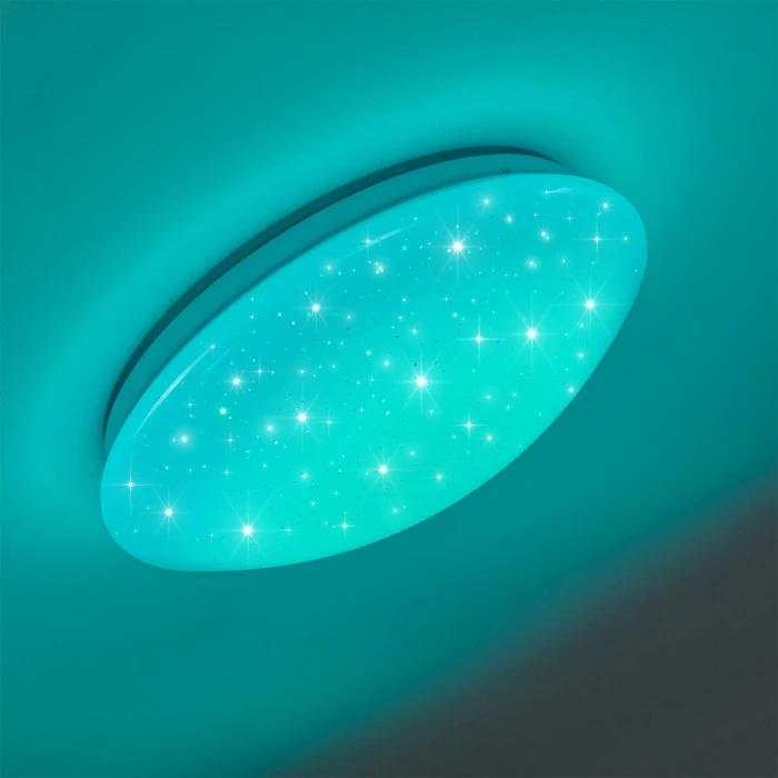 Hofstein Norton Star Deckenleuchte LED Weiß, 1-flammig, Fernbedienung, Farbwechsler 17 Hofstein Norton Star Deckenleuchte LED Weiß, 1-flammig, Fernbedienung, Farbwechsler – Bild 17