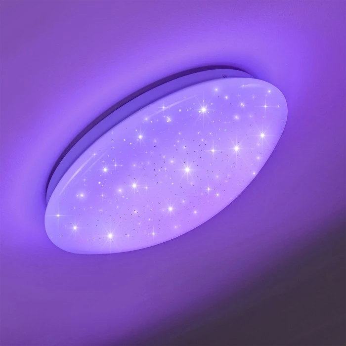 Hofstein Norton Star Deckenleuchte LED Weiß, 1-flammig, Fernbedienung, Farbwechsler 18 Hofstein Norton Star Deckenleuchte LED Weiß, 1-flammig, Fernbedienung, Farbwechsler – Bild 18