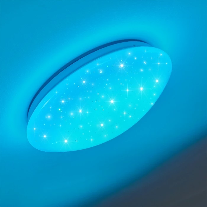 Hofstein Norton Star Deckenleuchte LED Weiß, 1-flammig, Fernbedienung, Farbwechsler 29 Hofstein Norton Star Deckenleuchte LED Weiß, 1-flammig, Fernbedienung, Farbwechsler – Bild 29