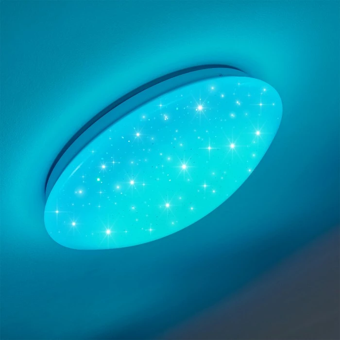 Hofstein Norton Star Deckenleuchte LED Weiß, 1-flammig, Fernbedienung, Farbwechsler 5 Hofstein Norton Star Deckenleuchte LED Weiß, 1-flammig, Fernbedienung, Farbwechsler – Bild 5