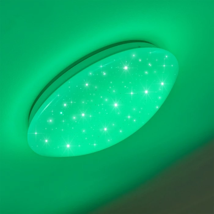 Hofstein Norton Star Deckenleuchte LED Weiß, 1-flammig, Fernbedienung, Farbwechsler 9 Hofstein Norton Star Deckenleuchte LED Weiß, 1-flammig, Fernbedienung, Farbwechsler – Bild 9