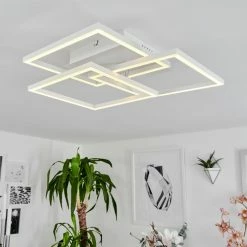 Hofstein Oberegg Deckenleuchte LED Chrom, Weiß, 1-flammig, Fernbedienung -LED Leuchten Verkäufe oberegg deckenleuchte h3562314 6