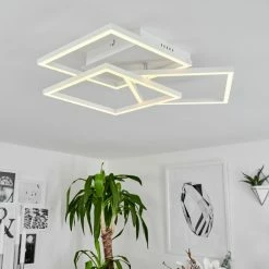 Hofstein Oberegg Deckenleuchte LED Chrom, Weiß, 1-flammig, Fernbedienung -LED Leuchten Verkäufe oberegg deckenleuchte h3562314 8