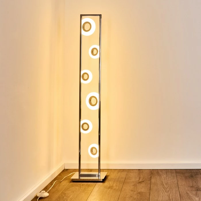 Hofstein Obip Stehleuchte LED Chrom, 1-flammig 11 Hofstein Obip Stehleuchte LED Chrom, 1-flammig – Bild 11