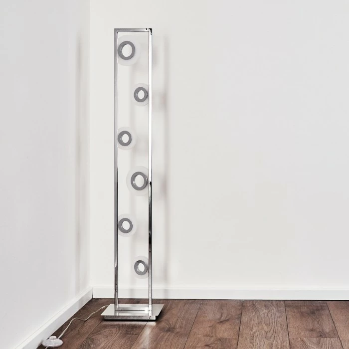 Hofstein Obip Stehleuchte LED Chrom, 1-flammig 6 Hofstein Obip Stehleuchte LED Chrom, 1-flammig – Bild 6