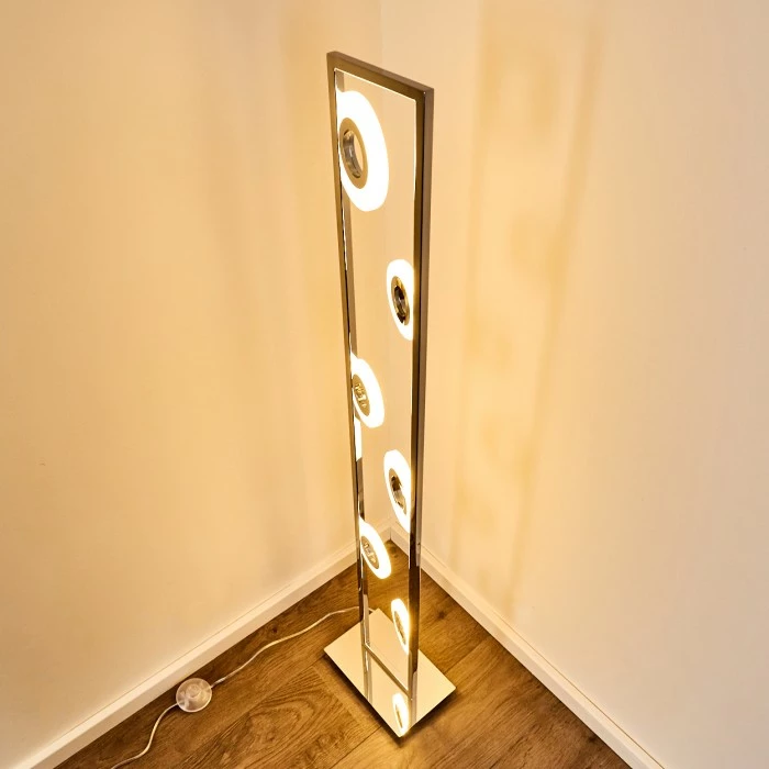 Hofstein Obip Stehleuchte LED Chrom, 1-flammig 7 Hofstein Obip Stehleuchte LED Chrom, 1-flammig – Bild 7