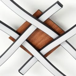 Hofstein Odda Deckenleuchte LED Schwarz, Holzoptik, 4-flammig 15 Hofstein Odda Deckenleuchte LED Schwarz, Holzoptik, 4-flammig -LED Leuchten Verkäufe odda deckenleuchte h3458235 5