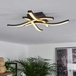 Hofstein Odda Deckenleuchte LED Schwarz, Holzoptik, 4-flammig 16 Hofstein Odda Deckenleuchte LED Schwarz, Holzoptik, 4-flammig -LED Leuchten Verkäufe odda deckenleuchte h3458235 6