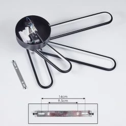 Hofstein Olul Deckenleuchte LED Schwarz, Weiß, 2-flammig -LED Leuchten Verkäufe olul deckenleuchte h3419854 4