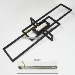 Hofstein Omega Deckenleuchte LED Schwarz, 1-flammig -LED Leuchten Verkäufe omega deckenleuchte h3418451 4