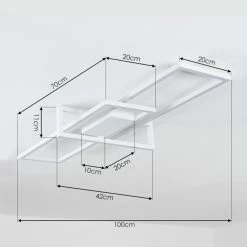 Hofstein Omega Deckenleuchte LED Weiß, 1-flammig -LED Leuchten Verkäufe omega deckenleuchte h3426524 3