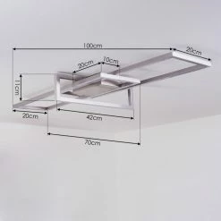Hofstein Omega Deckenleuchte LED Nickel-Matt, 1-flammig -LED Leuchten Verkäufe omega deckenleuchte h3436516 3