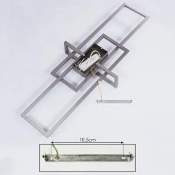 Hofstein Omega Deckenleuchte LED Nickel-Matt, 1-flammig -LED Leuchten Verkäufe omega deckenleuchte h3436516 4