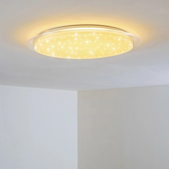 Hofstein Oranki Deckenleuchte LED Weiß, 1-flammig, Fernbedienung 12 Hofstein Oranki Deckenleuchte LED Weiß, 1-flammig, Fernbedienung – Bild 12