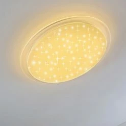 Hofstein Oranki Deckenleuchte LED Weiß, 1-flammig, Fernbedienung 34 Hofstein Oranki Deckenleuchte LED Weiß, 1-flammig, Fernbedienung -LED Leuchten Verkäufe oranki deckenleuchte h3098110 do1 12