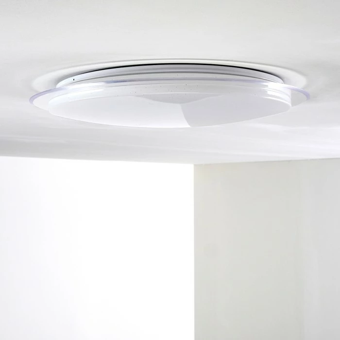 Hofstein Oranki Deckenleuchte LED Weiß, 1-flammig, Fernbedienung 18 Hofstein Oranki Deckenleuchte LED Weiß, 1-flammig, Fernbedienung – Bild 18