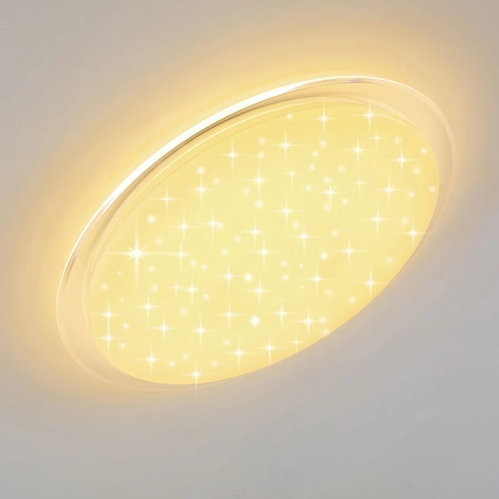 Hofstein Oranki Deckenleuchte LED Weiß, 1-flammig, Fernbedienung 3 Hofstein Oranki Deckenleuchte LED Weiß, 1-flammig, Fernbedienung – Bild 3