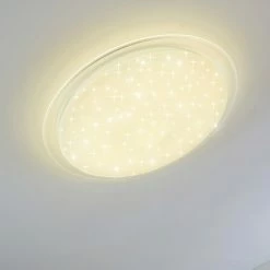 Hofstein Oranki Deckenleuchte LED Weiß, 1-flammig, Fernbedienung 27 Hofstein Oranki Deckenleuchte LED Weiß, 1-flammig, Fernbedienung -LED Leuchten Verkäufe oranki deckenleuchte h3098110 do1 5