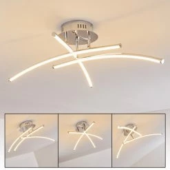 Hofstein Orillia Deckenleuchte LED Chrom, 1-flammig