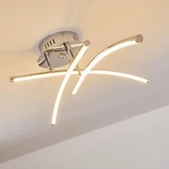 Hofstein Orillia Deckenleuchte LED Chrom, 1-flammig -LED Leuchten Verkäufe orillia deckenleuchte h000519 16