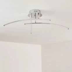 Hofstein Orillia Deckenleuchte LED Chrom, 1-flammig -LED Leuchten Verkäufe orillia deckenleuchte h000519 19