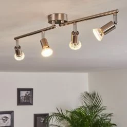Hofstein Oula Deckenleuchte LED Nickel-Matt, 4-flammig